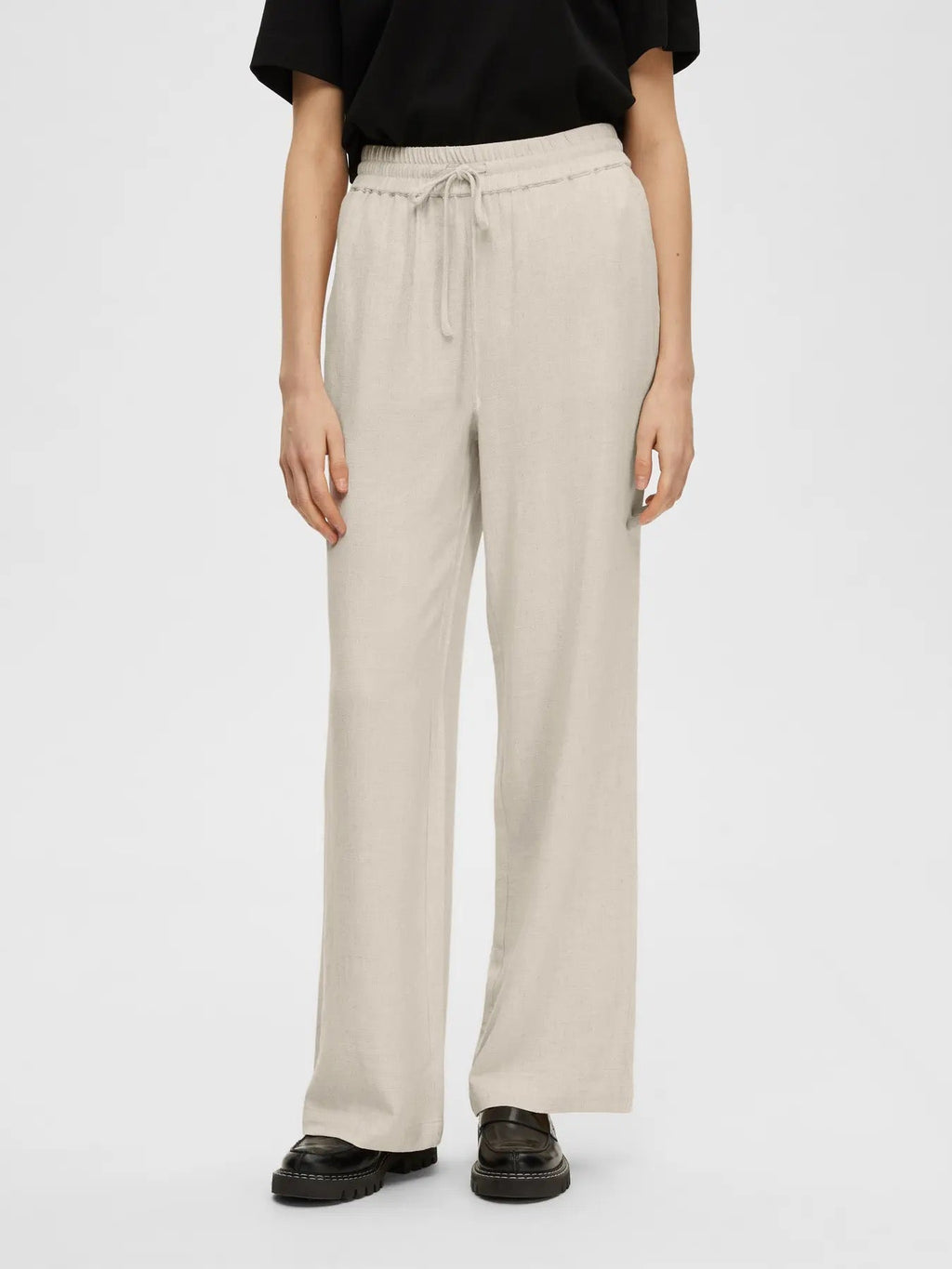 Viva Gulia Pants Linne/Viskos